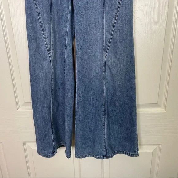 Anthropologie Pilcro Seamed High Rise Wide Leg Jeans Sz 26 - Picture 5 of 12